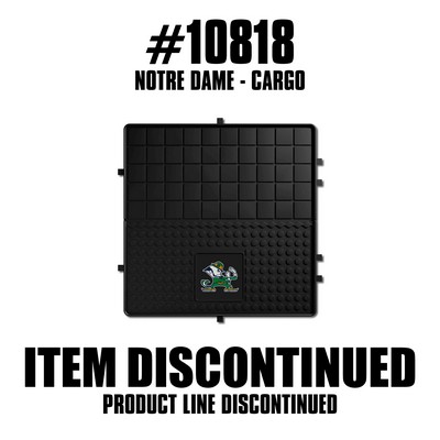 Fan Mats  LLC Notre Dame Fighting Irish Heavy Duty Vinyl Cargo Mat Black