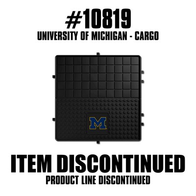 Fan Mats  LLC Michigan Wolverines Heavy Duty Vinyl Cargo Mat Black