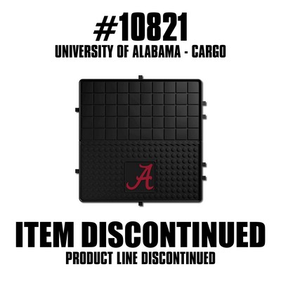 Fan Mats  LLC Alabama Crimson Tide Heavy Duty Vinyl Cargo Mat Black