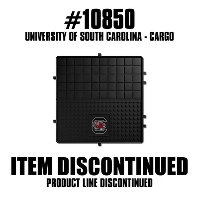 Fan Mats  LLC South Carolina Gamecocks Heavy Duty Vinyl Cargo Mat Black
