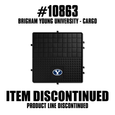Fan Mats  LLC BYU Cougars Heavy Duty Vinyl Cargo Mat Black