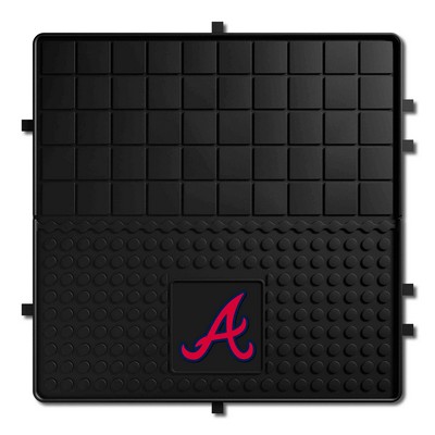 Fan Mats  LLC Atlanta Braves Heavy Duty Vinyl Cargo Mat Black