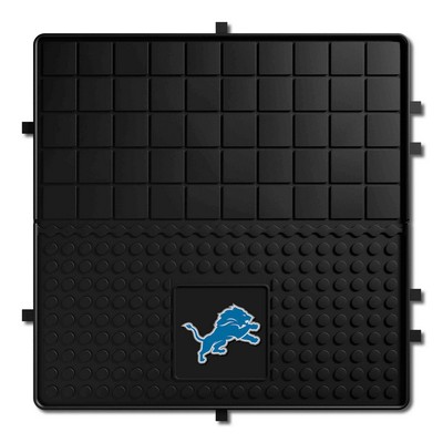 Fan Mats  LLC Detroit Lions Heavy Duty Vinyl Cargo Mat Black
