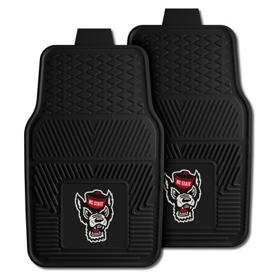 Fan Mats  LLC NC State Wolfpack 2-pc Vinyl Car Mat Set Black