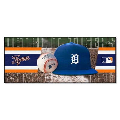 Fan Mats  LLC Detroit Tigers Baseball Runner Green