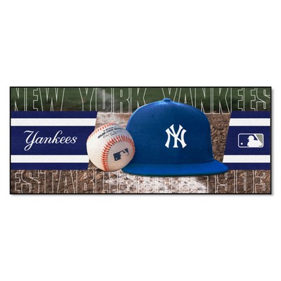 Fan Mats  LLC New York Yankees Baseball Runner Green