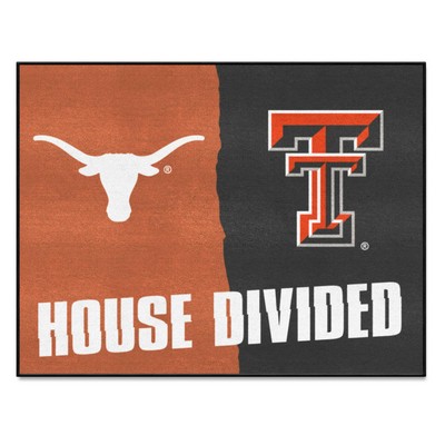 Fan Mats  LLC House Divided Texas / Texas Tech House Divided Mat Multi