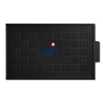 Fan Mats  LLC Los Angeles Dodgers Medallion Door Mat Black