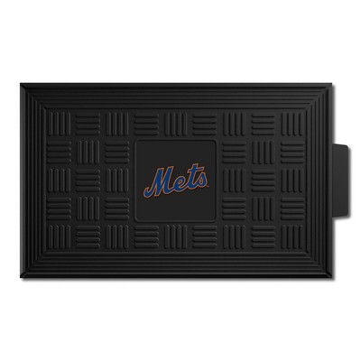Fan Mats  LLC New York Mets Medallion Door Mat Black