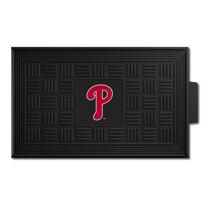 Fan Mats  LLC Philadelphia Phillies Medallion Door Mat Black