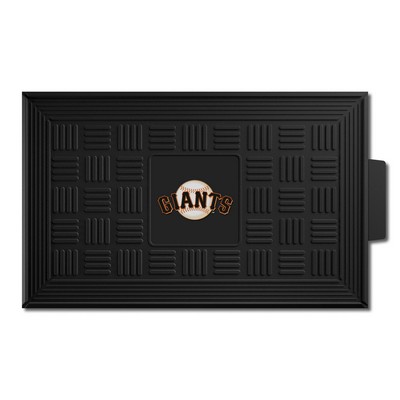 Fan Mats  LLC San Francisco Giants Medallion Door Mat Black