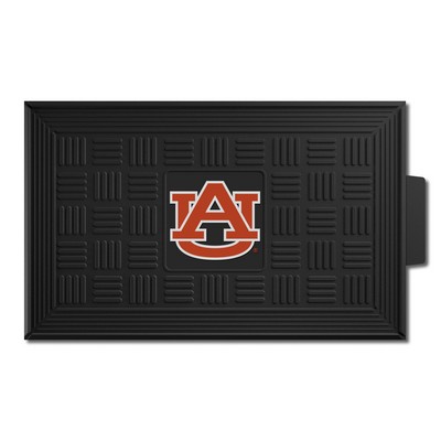 Fan Mats  LLC Auburn Tigers Medallion Door Mat Black
