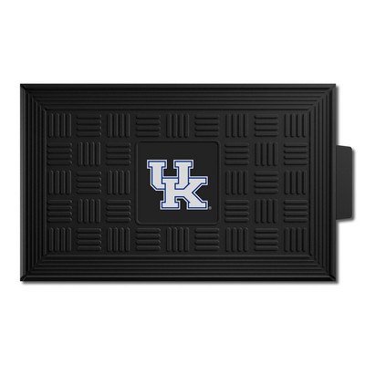 Fan Mats  LLC Kentucky Wildcats Medallion Door Mat Black