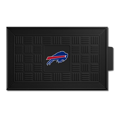 Fan Mats  LLC Buffalo Bills Medallion Door Mat Black