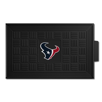 Fan Mats  LLC Houston Texans Medallion Door Mat Black