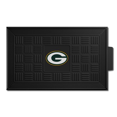 Fan Mats  LLC Green Bay Packers Medallion Door Mat Black