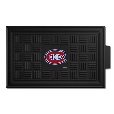 Fan Mats  LLC Montreal Canadiens Medallion Door Mat Black