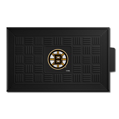 Fan Mats  LLC Boston Bruins Medallion Door Mat Black