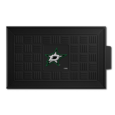Fan Mats  LLC Dallas Stars Medallion Door Mat Black