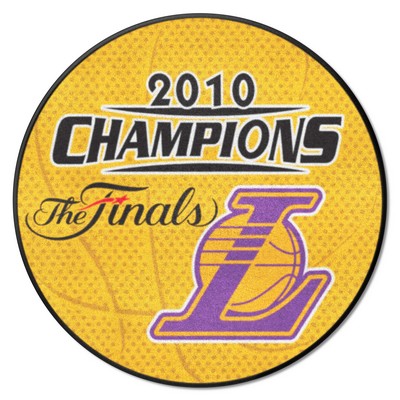 Fan Mats  LLC Los Angeles Lakers Basketball Mat Yellow