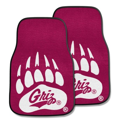 Fan Mats  LLC Montana Grizzlies 2-pc Carpet Car Mat Set Maroon