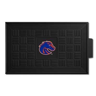 Fan Mats  LLC Boise State Broncos Medallion Door Mat Black