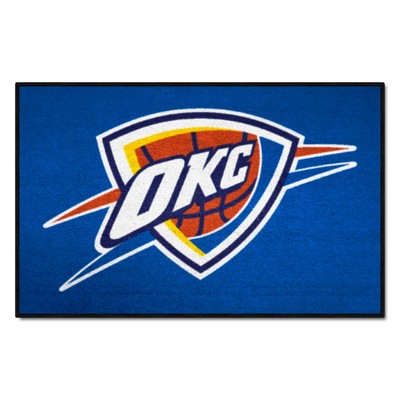 Fan Mats  LLC Oklahoma City Thunder Starter Mat Blue