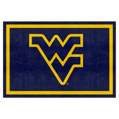 Fan Mats  LLC West Virginia Mountaineers 5x8 Rug Navy