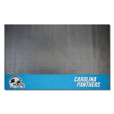 Fan Mats  LLC Carolina Panthers Grill Mat Black