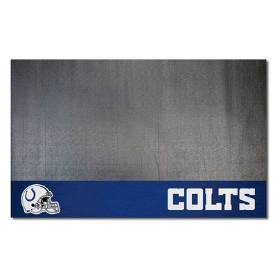 Fan Mats  LLC Indianapolis Colts Grill Mat Black