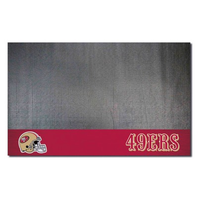 Fan Mats  LLC San Francisco 49ers Grill Mat Black