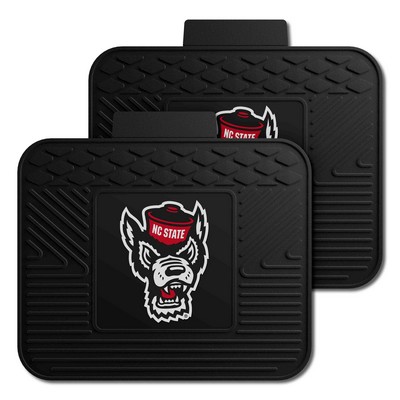 Fan Mats  LLC NC State Wolfpack 2 Utility Mats Black