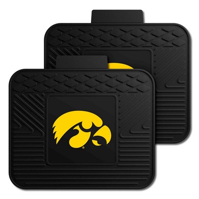 Fan Mats  LLC Iowa Hawkeyes 2 Utility Mats Black