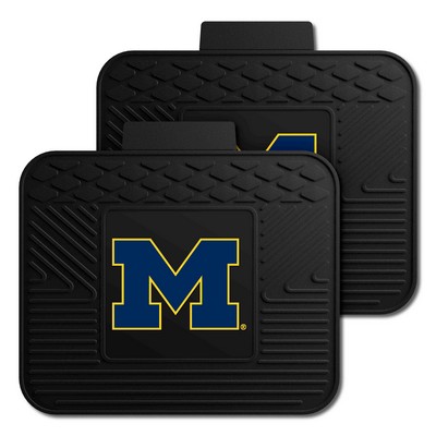 Fan Mats  LLC Michigan Wolverines 2 Utility Mats Black