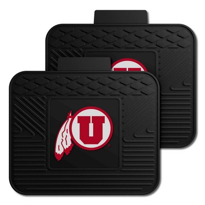 Fan Mats  LLC Utah Utes 2 Utility Mats Black