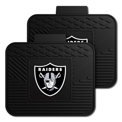 Fan Mats  LLC Las Vegas Raiders 2 Utility Mats Black