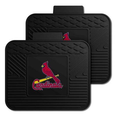 Fan Mats  LLC St. Louis Cardinals 2 Utility Mats Black