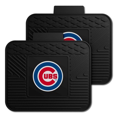 Fan Mats  LLC Chicago Cubs 2 Utility Mats Black