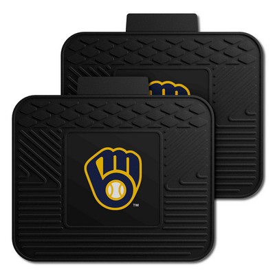 Fan Mats  LLC Milwaukee Brewers 2 Utility Mats Black