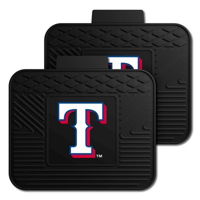 Fan Mats  LLC Texas Rangers 2 Utility Mats Black