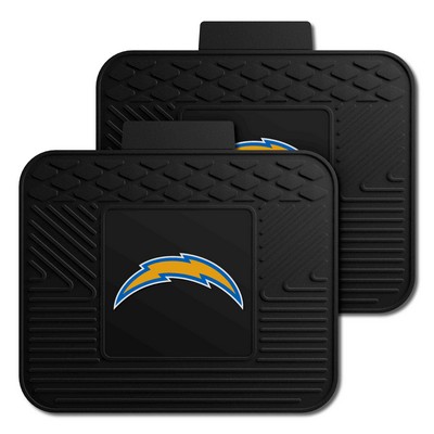 Fan Mats  LLC Los Angeles Chargers 2 Utility Mats Black