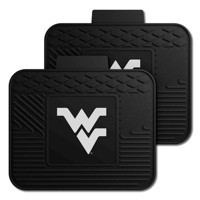 Fan Mats  LLC West Virginia Mountaineers 2 Utility Mats Black