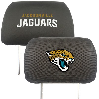 Fan Mats  LLC Jacksonville Jaguars Head Rest Cover Black