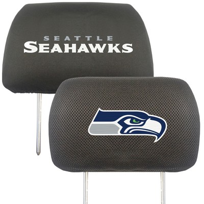 Fan Mats  LLC Seattle Seahawks Head Rest Cover Black