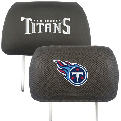 Fan Mats  LLC Tennessee Titans Head Rest Cover Black