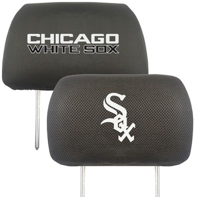 Fan Mats  LLC Chicago White Sox Head Rest Cover Black