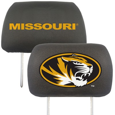 Fan Mats  LLC Missouri Tigers Head Rest Cover Black