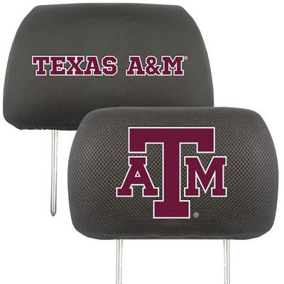 Fan Mats  LLC Texas A&M Aggies Head Rest Cover Black