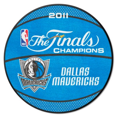 Fan Mats  LLC Dallas Mavericks 2011 NBA Champions  Basketball Rug - 27in. Diameter Blue