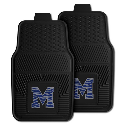 Fan Mats  LLC Memphis Tigers 2-pc Vinyl Car Mat Set Black